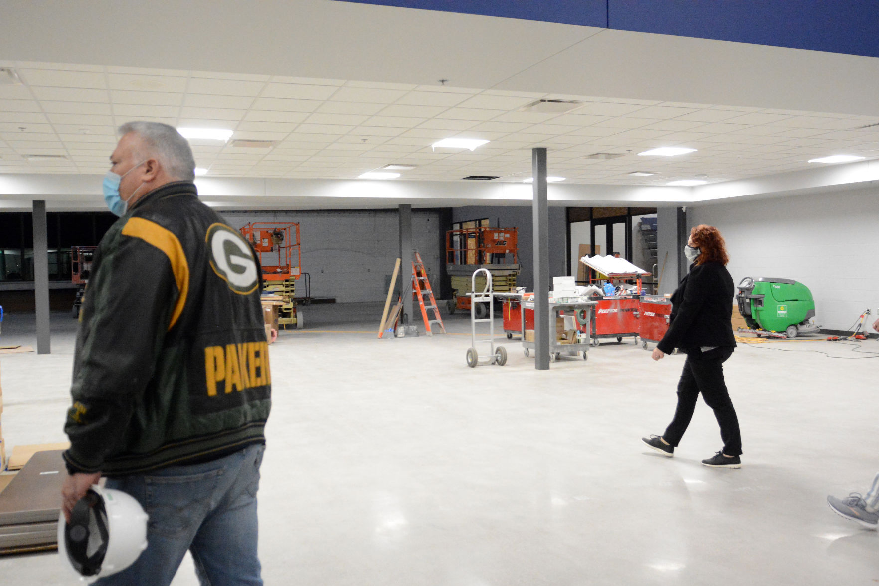 Tour of Jack Young Middle School construction, Dec. 7